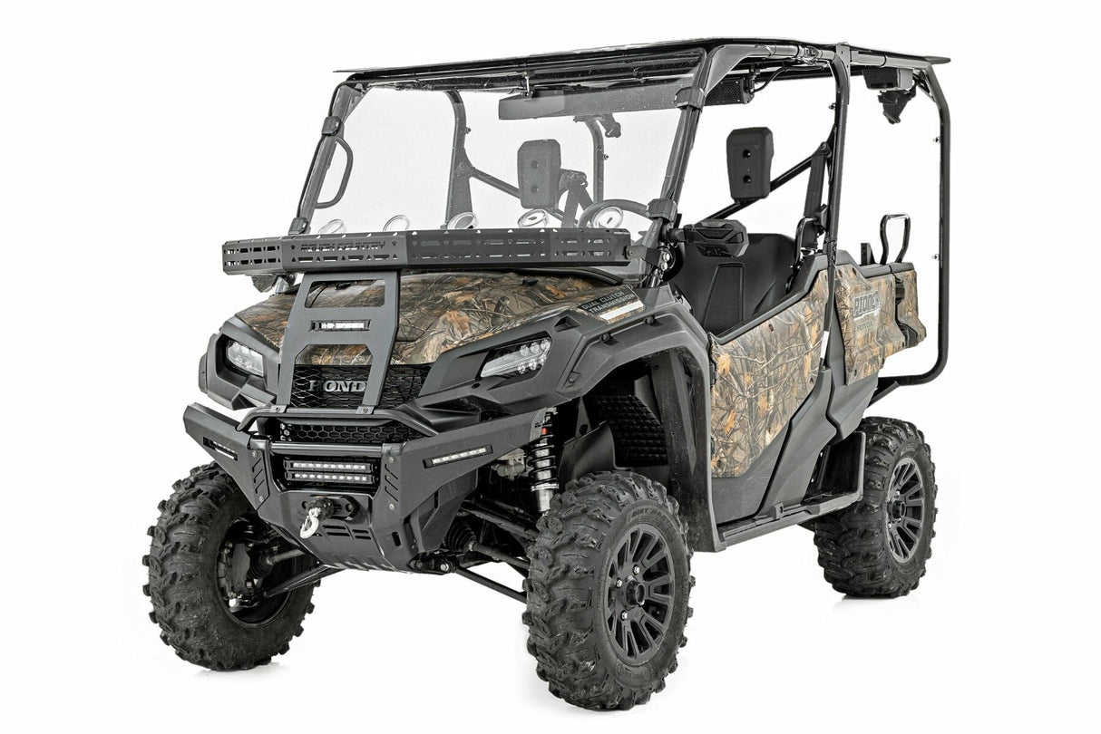 Rough Country - Front Cargo Rack - Black Series LED - 6" Light - Slime Line - Honda Pioneer 1000 Pioneer 1000-5 - 92059
