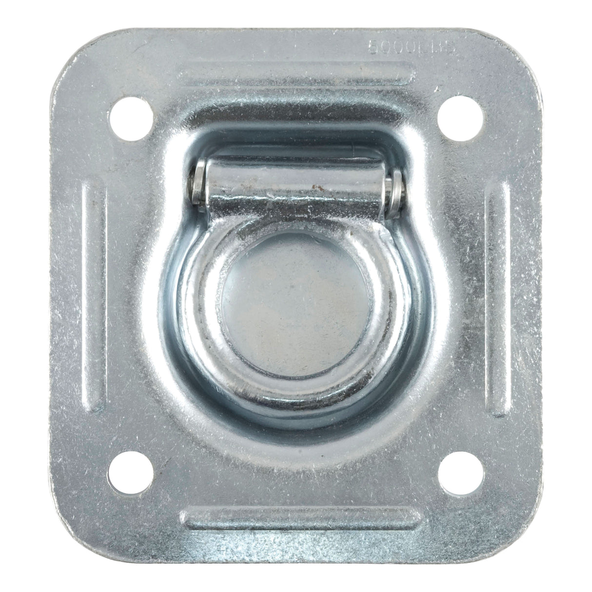 Curt - 1-1/2" x 1-1/2" Recessed Tie-Down Ring (5,000 lbs, Clear Zinc) - 83600