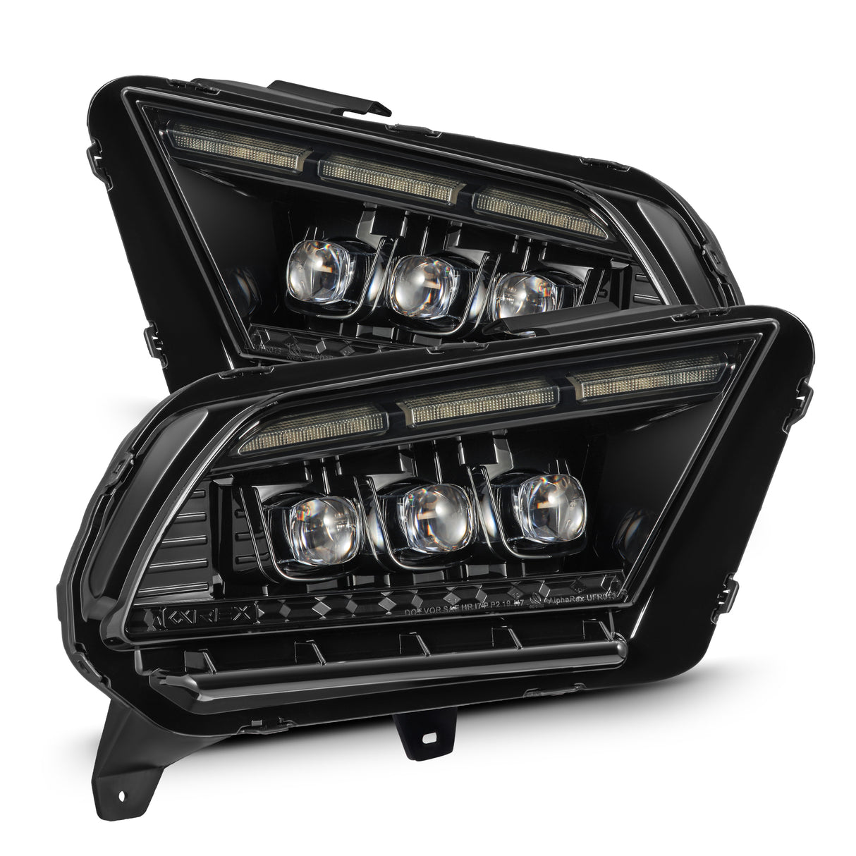 AlphaRex 880488 Projector Headlights Alpha Black