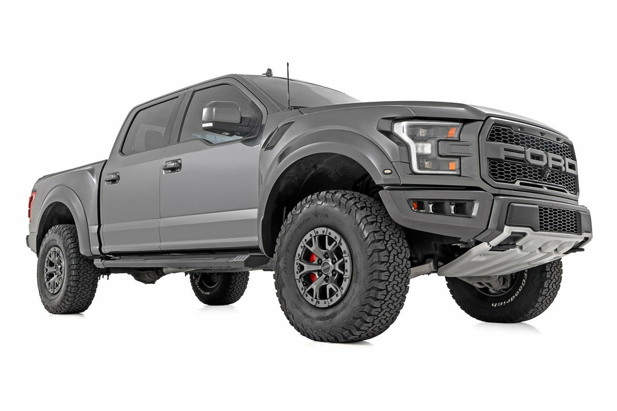 HD2 Aluminum Running Boards - Crew Cab - Ford F-150/Lightning/F-250/F-350/Raptor (15-24)