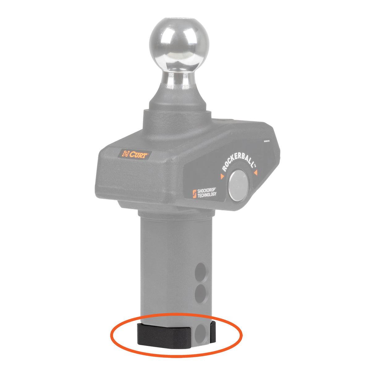 Curt - 19285 Replacement RockerBall Adapter Kit for B&W Turnoverball Gooseneck Hitches - 19285