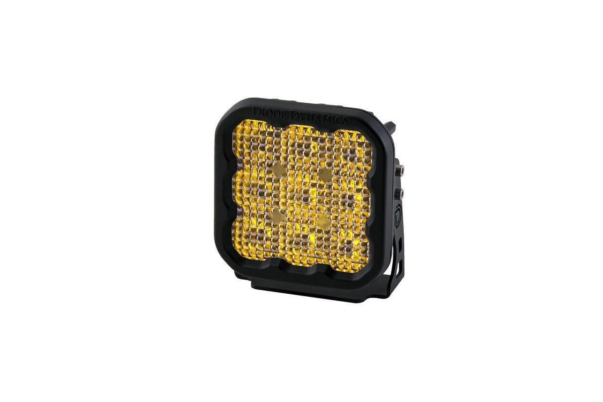 Diode Dynamics - SS5 LED Pod Pro Yellow Flood (single) - DD6779S