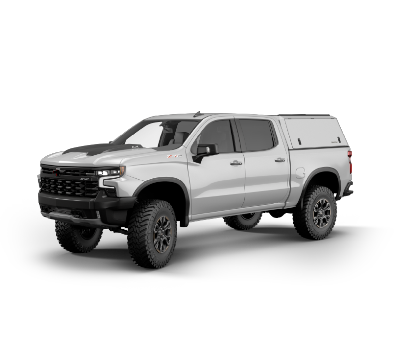 RSI SmartCap - Silverado/Sierra Truck Bed Cap Edge Commercial White For 19-26 Chevrolet Silverado/Sierra 1500 5.5 Foot Short Bed - EC0130-WN
