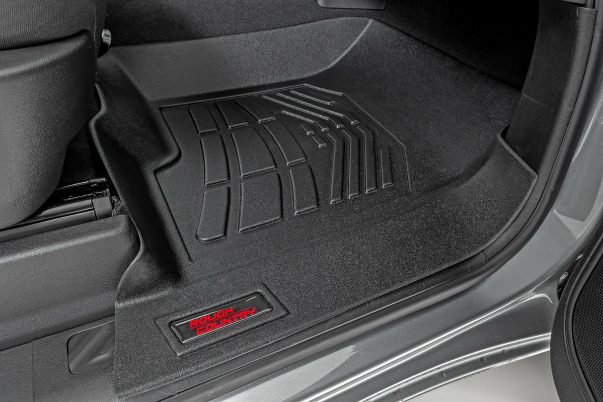 Floor Mats - FR & RR - FR Bucket - Crew - Chevy/GMC 1500/2500HD/3500HD (19-24)