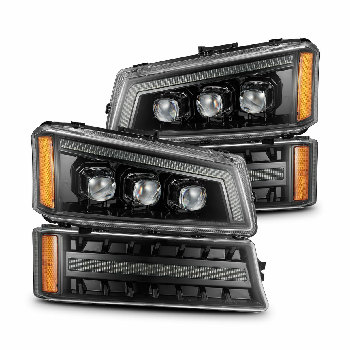 AlphaRex 880254 Projector Headlights Alpha-Black