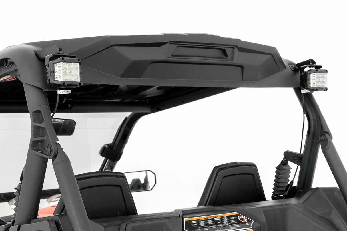 LED Light - Rear Mount - 2(in.) Black Pair - Flood - Can-Am Maverick Sport