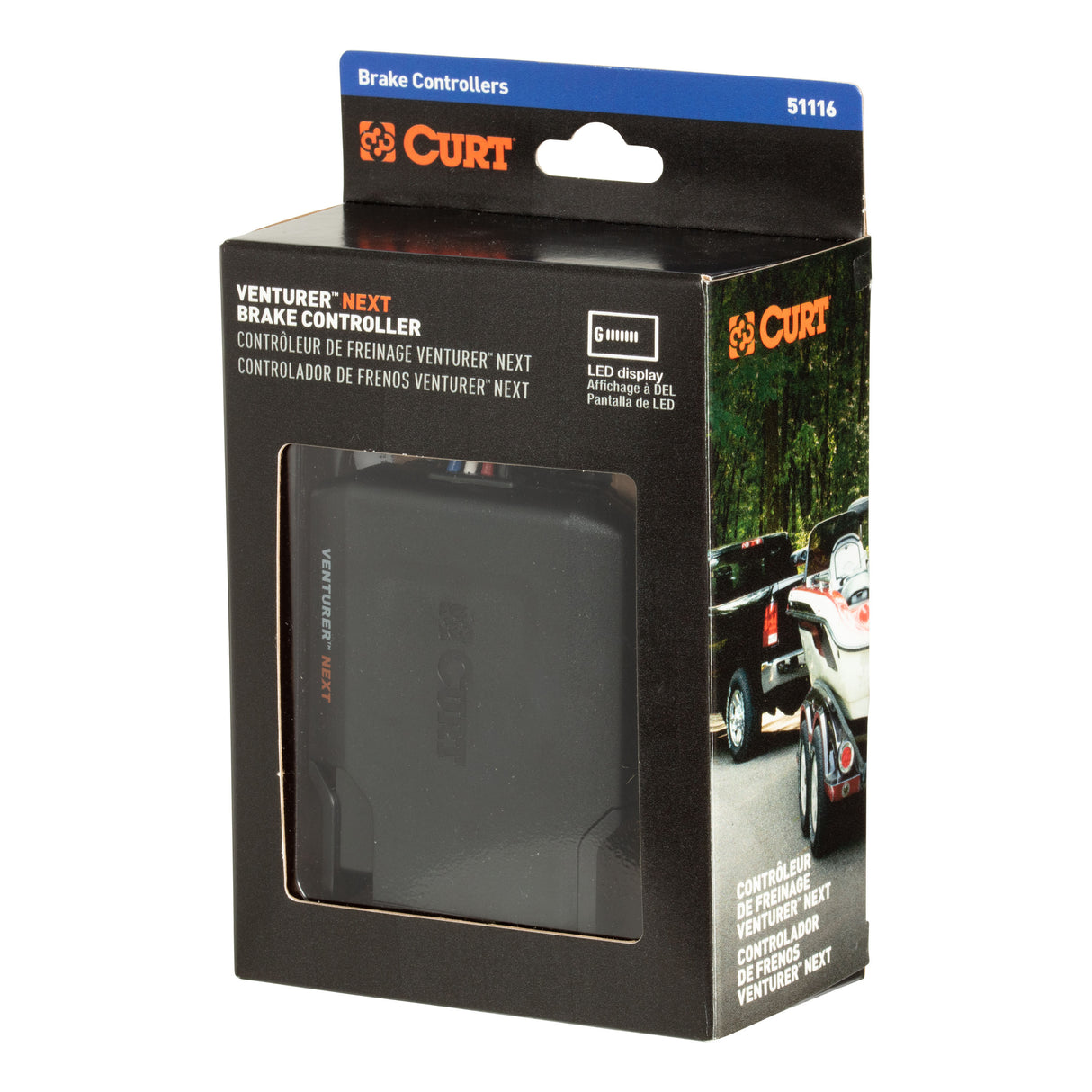 CURT 51116 Venturer NEXT Trailer Brake Controller Time-Delay