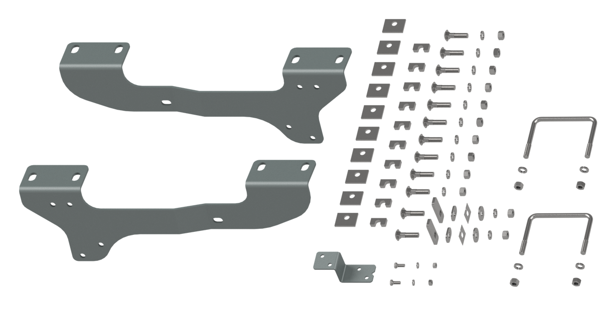 B&W - B&W Trailer Hitches RVR2503 Custom Installation Brackets For Universal Mounting Rails For Some GM Trucks