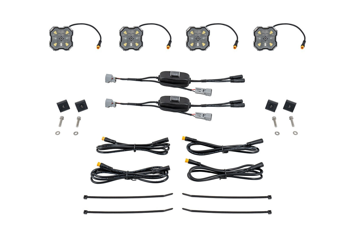 Diode Dynamics - Stage Series LED Bed Light Kit for Toyota Tundra/Tacoma, White Diffused - DD7948