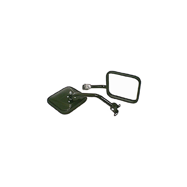 Rugged Ridge - CJ-Style Side Mirror Kit, Black; 87-95 Jeep Wrangler YJ - 11001.07