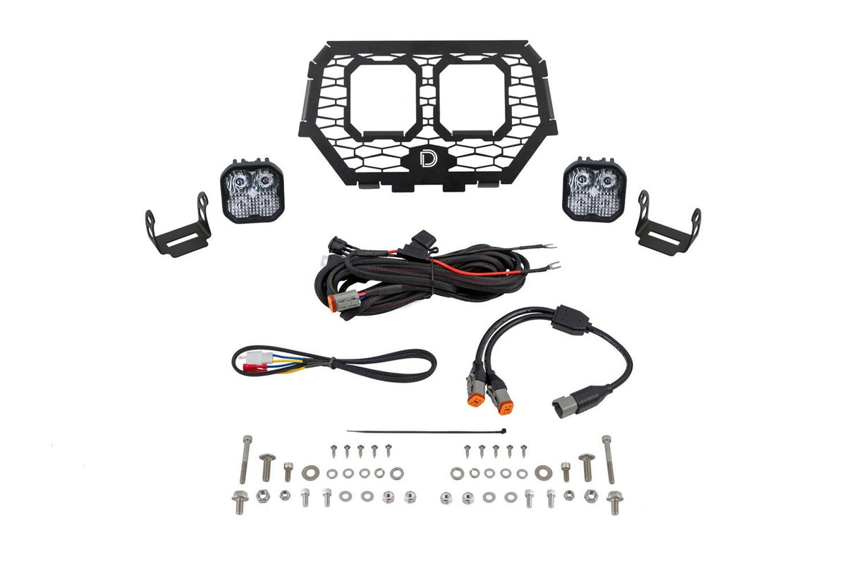 Diode Dynamics - Stage Series LED Grille Kit for 2014-2018 Polaris RZR XP, Pro White Combo - DD7859