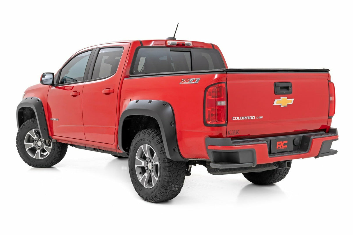 Rough Country - Pocket Fender Flares - GAN Silver Ice - 5' Bed - Chevy Colorado 2WD 4WD (15-22) - F-C11511A-GAN