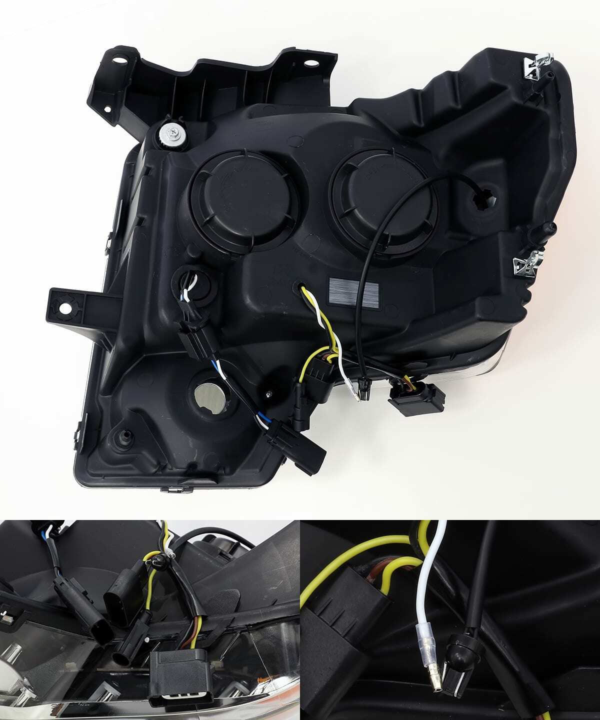 AlphaRex 880192 LED Projector Headlights Plank Style Design Black
