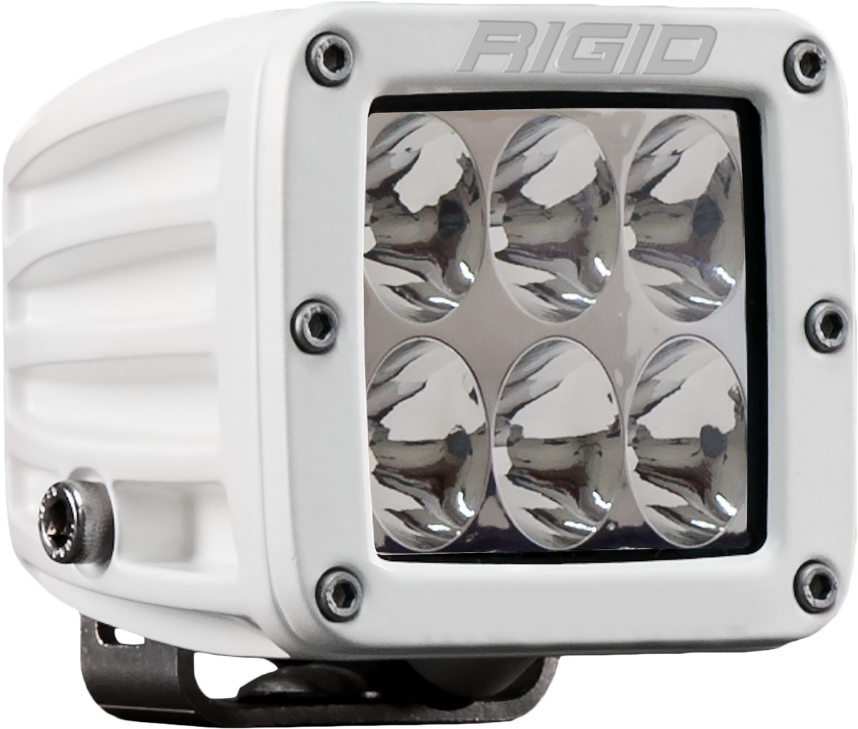 RIGID D-Series PRO Light, Driving Optic, Surface Mount, White Housing, Single