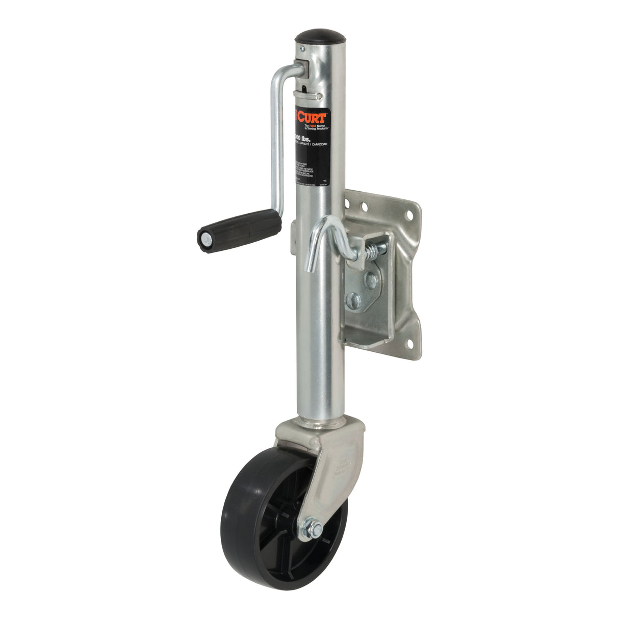 Curt - Marine Jack with 6" Wheel (1,200 lbs, 10" Travel) - 28112
