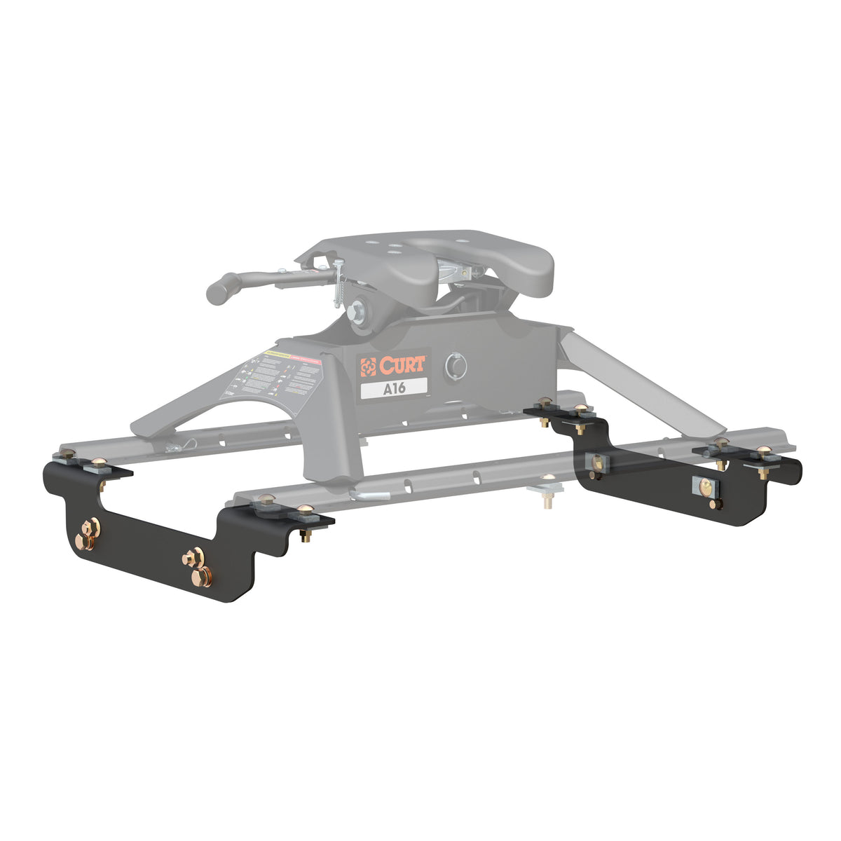 Curt - Custom 5th Wheel Brackets, Select Silverado, Sierra (Except Cab & Chassis) - 16411