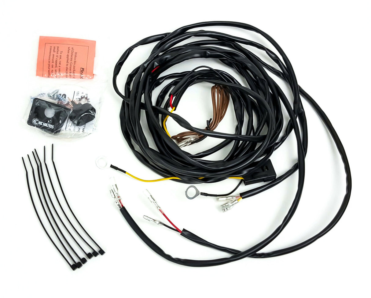 KC Hilites - Universal Wiring Harness for 2 Cyclone LED Lights - #63082 - 63082