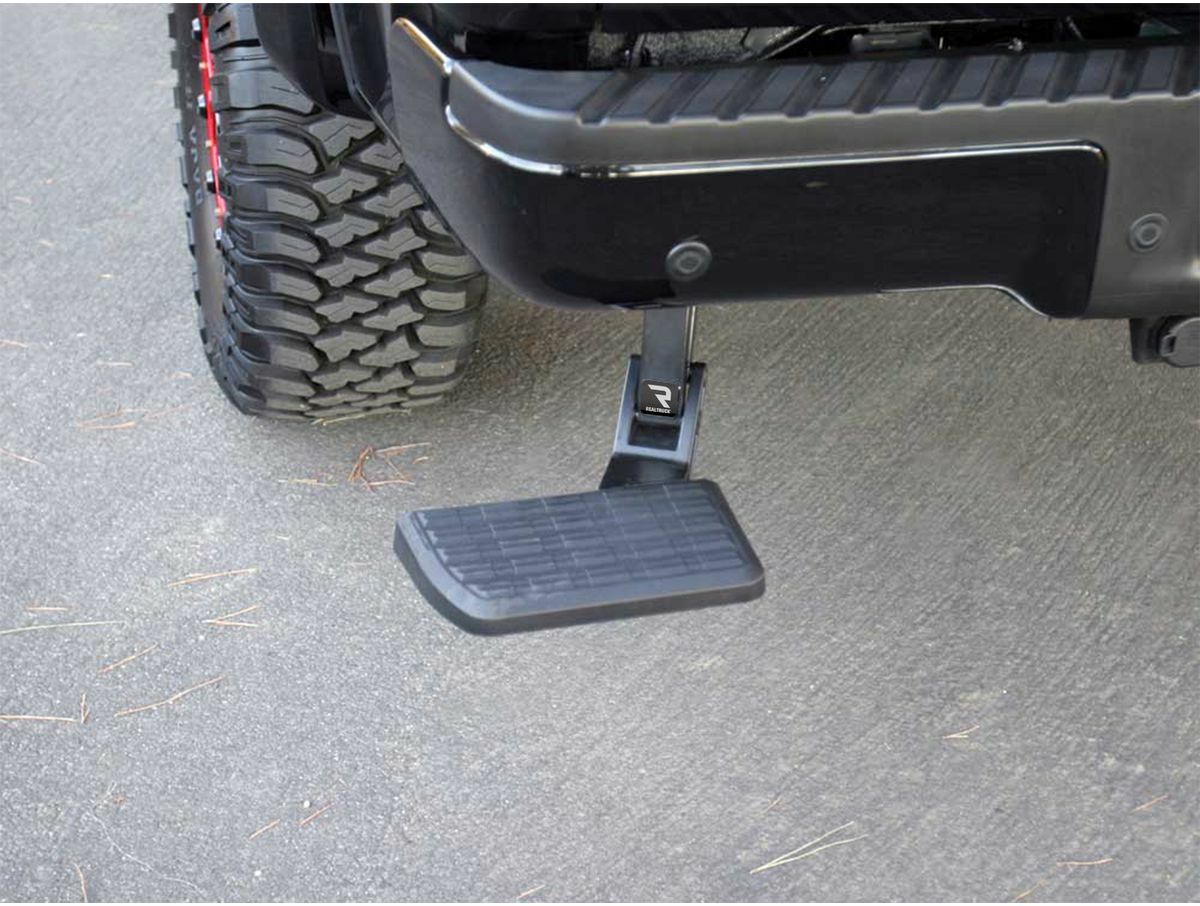 AMP Research 75302-01A Bedstep Flp Dwn Bmpr Stp 06-14 Ford F-150, Incl. Raptor (Excl Flareside)