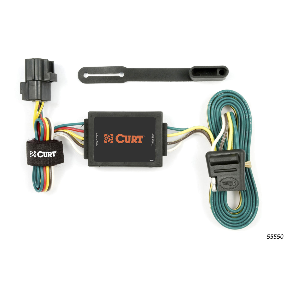 Curt - Custom 4-Flat, Select Kia Sorento, OEM Tow Package Required - 55550