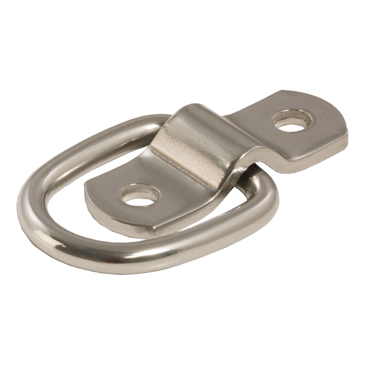 Curt - 1" x 1-1/4" Surface-Mounted Tie-Down D-Ring (1,200 lbs, Stainless) - 83732