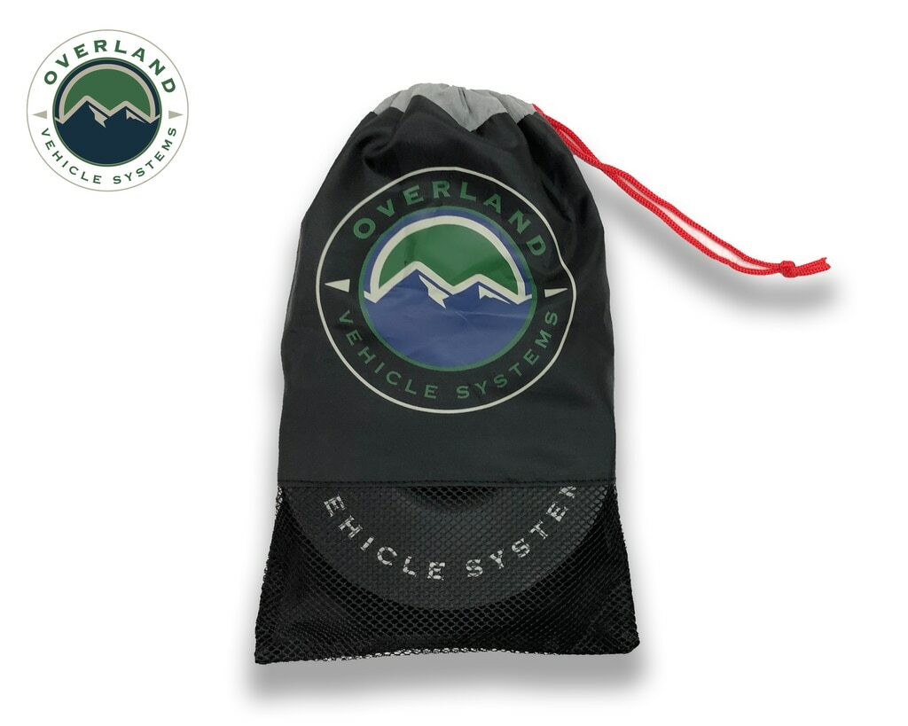 Overland Vehicle Systems - Recovery Ring 6.25 Inch 45,000 lb. Black With Storage Bag - 19240004