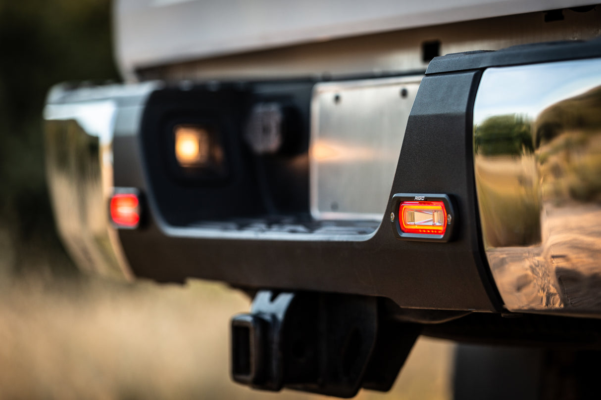RIGID - SR-L Series Spreader Flush Mounts with Amber Halo Pair - 53223