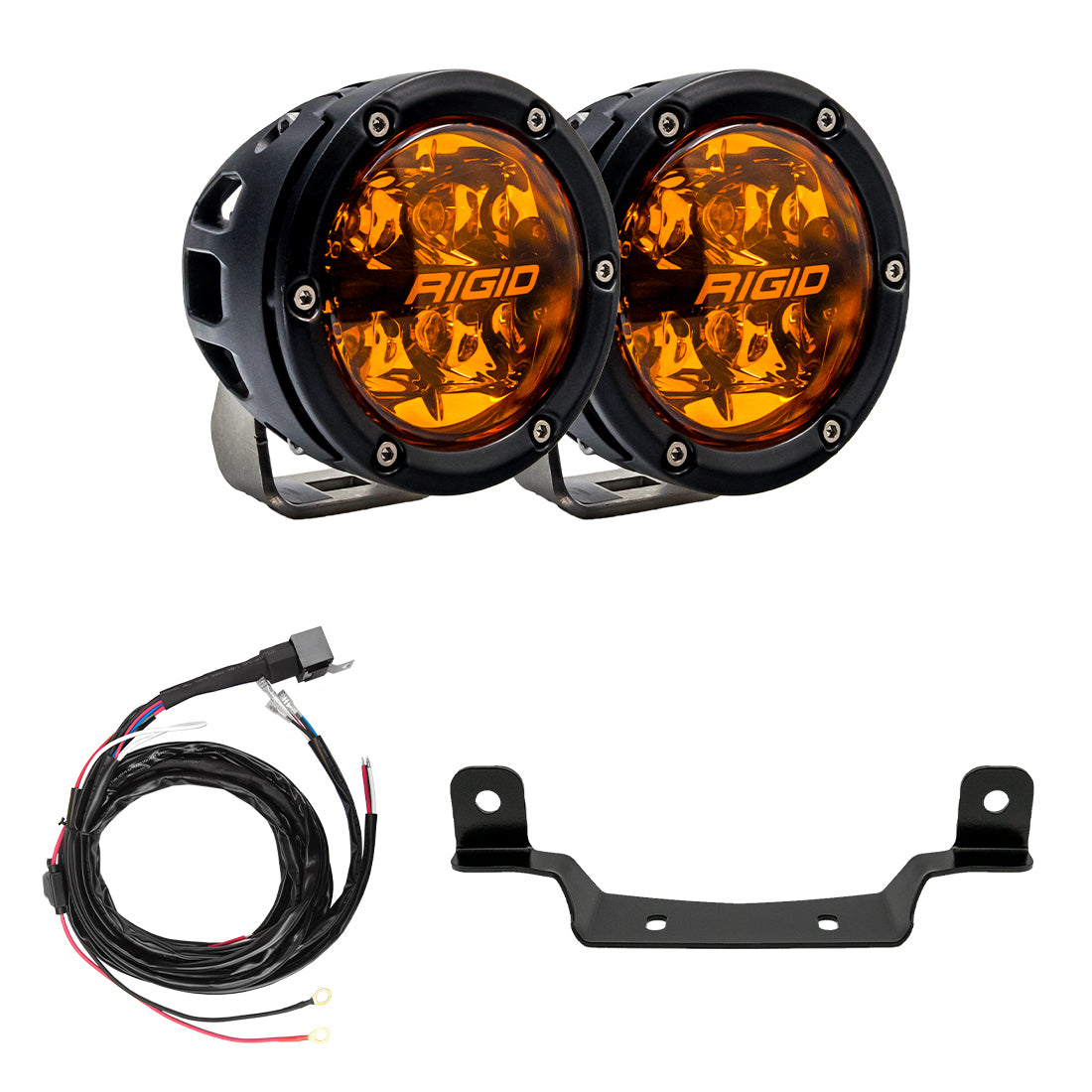 RIGID - 360-SERIES 4 INCH SPOT AMBER PRO RZR GRILLE KIT 2017+ - 41651