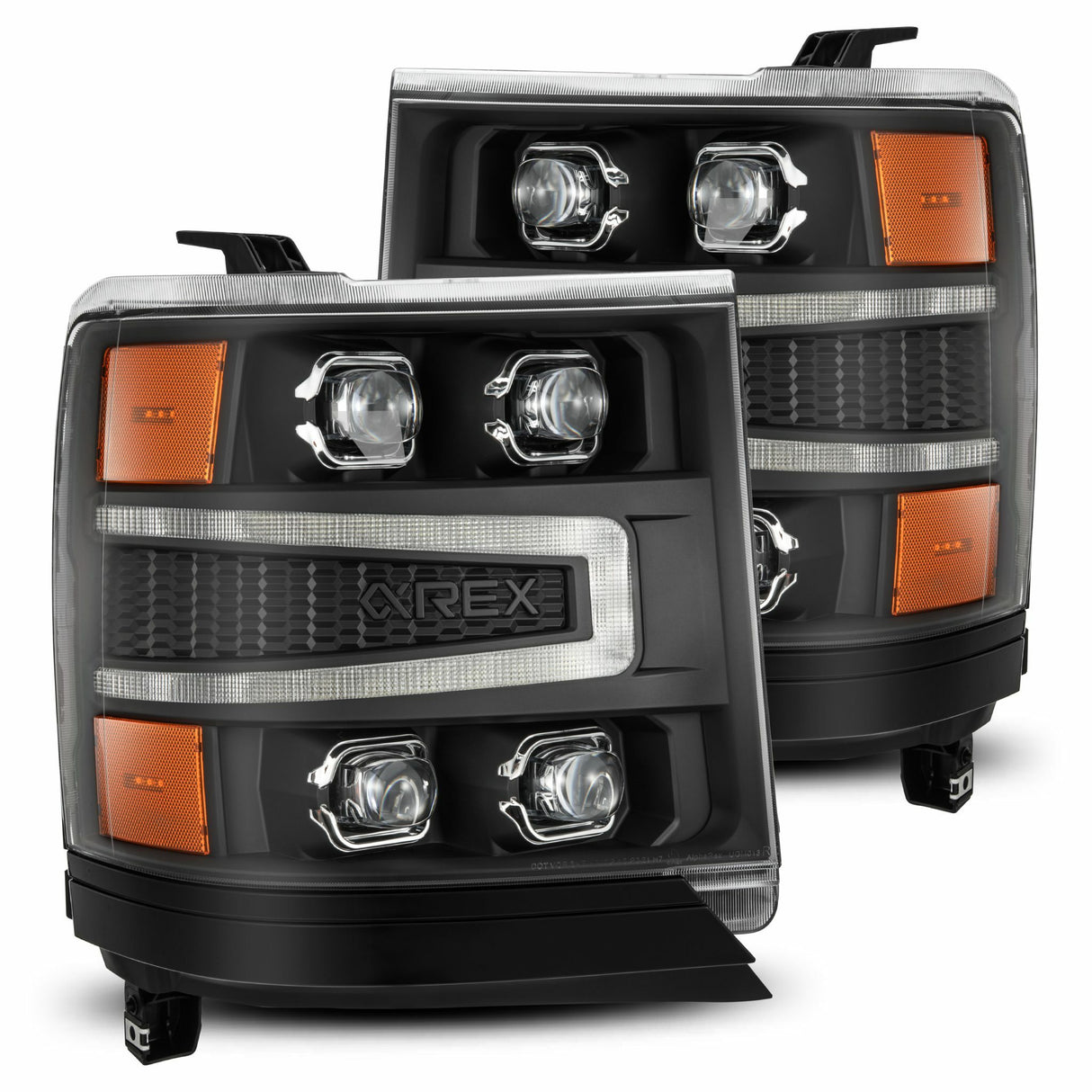 AlphaRex 880237 LED Projector Headlights in Black