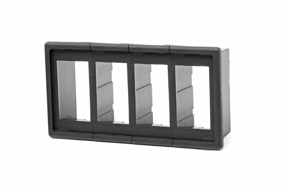 Rough Country - Auxiliary Switch Bezel - Quad - 709B-4