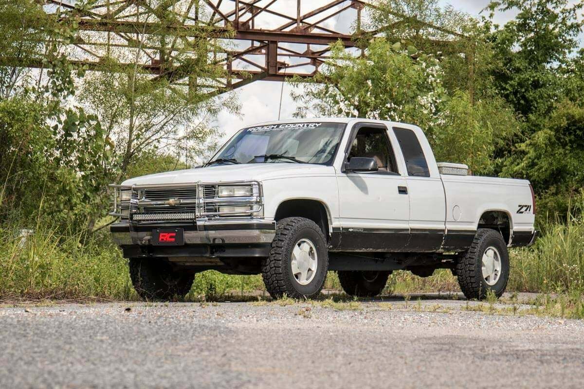 Rough Country Body Lift Bumper Brackets - FR & RR - 3 Inch Lift - Chevy C1500 K1500 Truck (88-94) - RC703