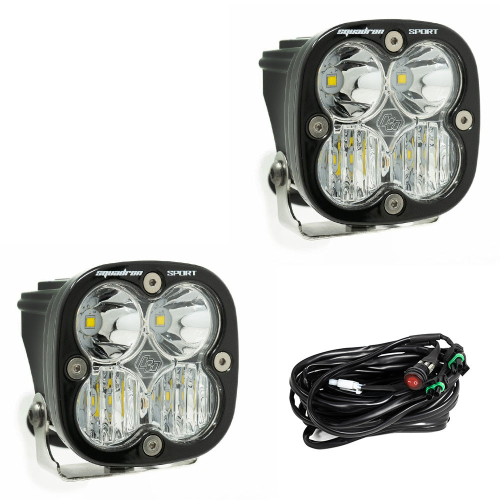 Baja Designs - 557803 - Squadron Sport Black LED Auxiliary Light Pod Pair