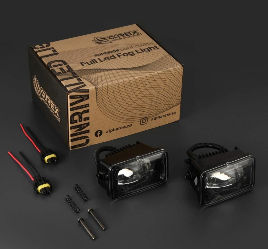 AlphaRex 210009 DoubleTap Dual Color LED Projector Fog Lights