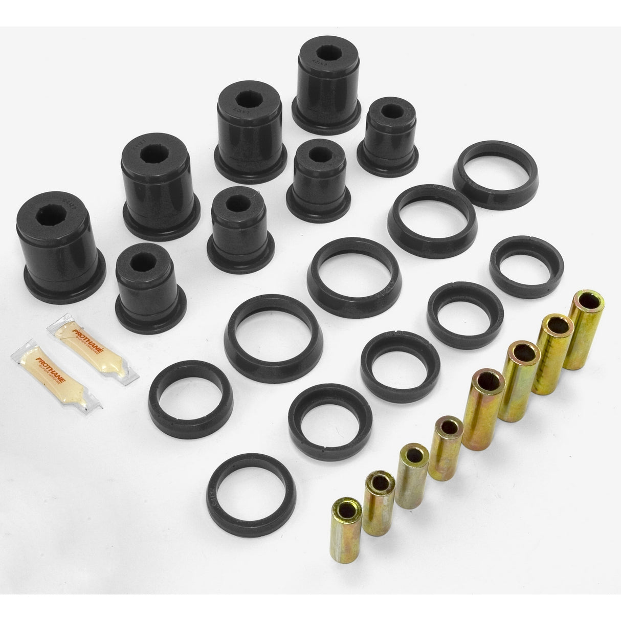 Control Arm Bushing Kit, Front, Black; 97-06 Jeep Wrangler TJ