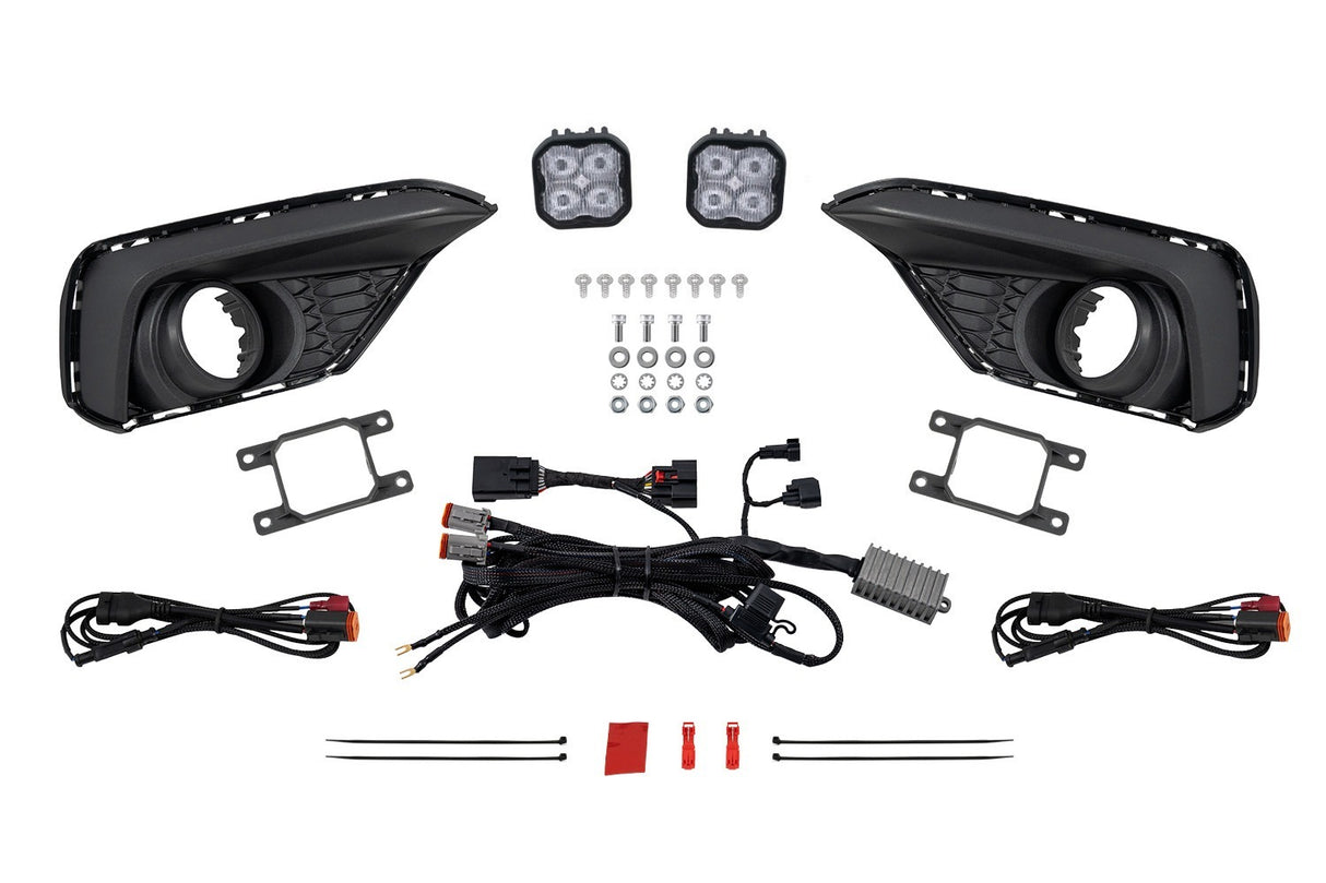 Diode Dynamics - SS3 Add-On Fog Lamp Kit for 2024 Ford Mustang EcoBoost, White Sport - DD7961