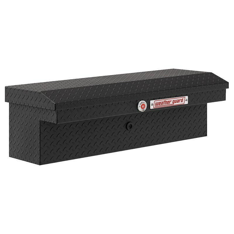 Weather Guard - Model 180-52-04 41in Low Profile Lo-Side Box, Aluminum, Textured Matte Black, 3.0 cu ft - 180-52-04