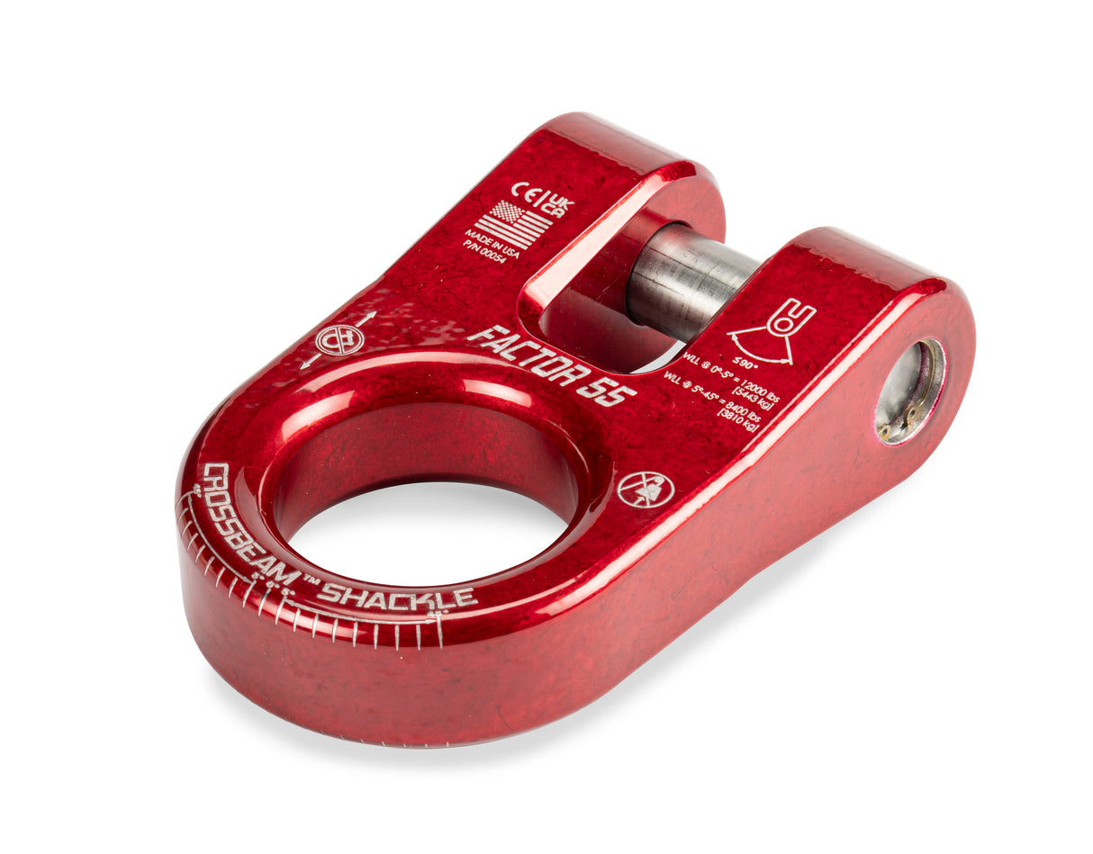 Factor 55 - CROSSBEAM SHACKLE RED - 00054-01