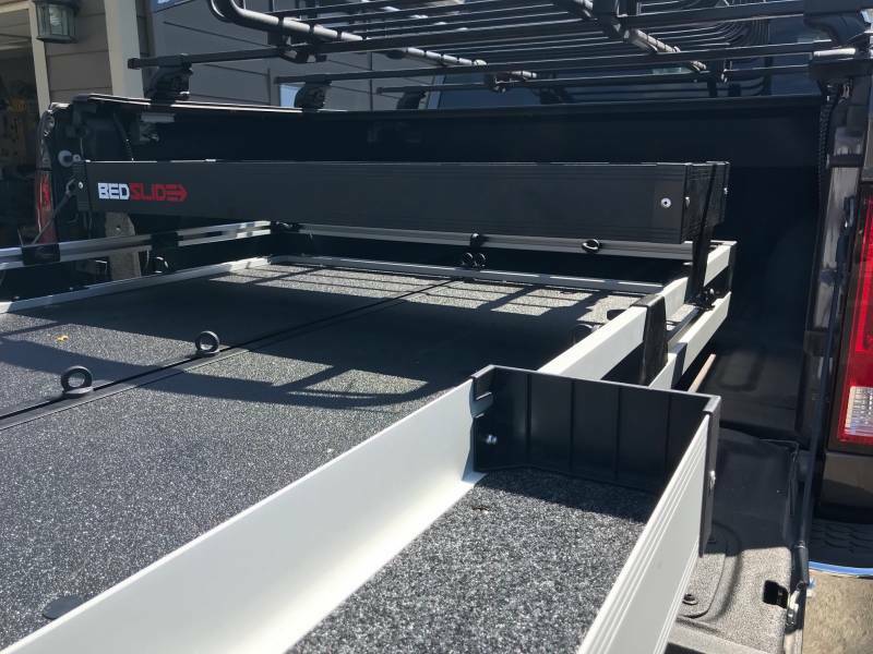 Bedslide - Bedslide Black Bedbin Upper Tray 48 Inch - Bsa-uk48b