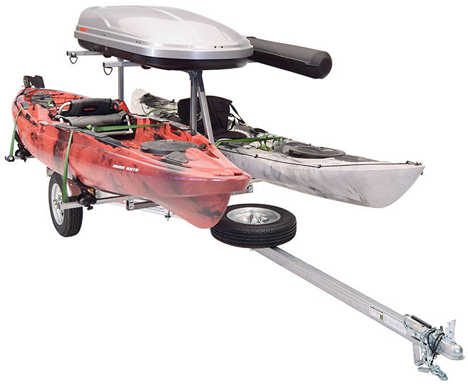 Malone - MicroSport LowBed 2 Kayak Trlr Package (2nd tier, 2 Sets Saddle Up, Cargo Box, Rod Tube, Spare Tire) - MPG464-LBTS