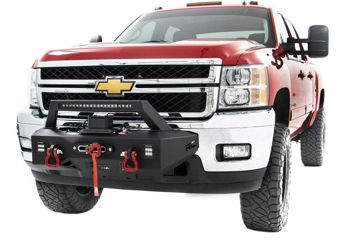 Rough Country - EXO Winch Mount Kit - Chevy Silverado 2500 HD 3500 HD (11-19) - 10764