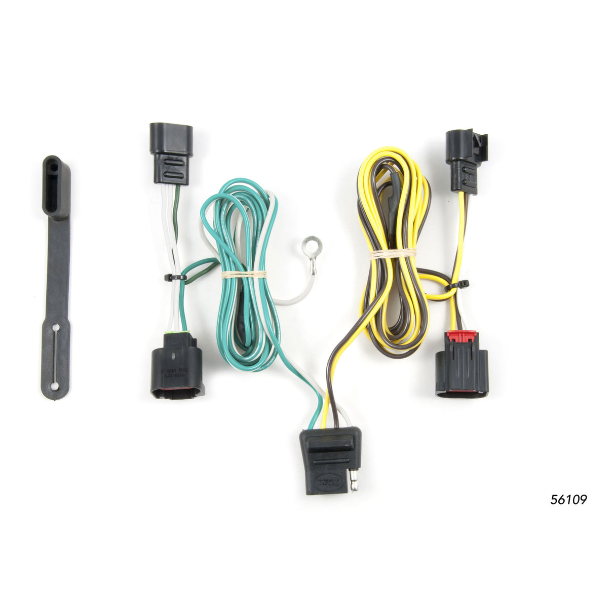 Curt - Custom Wiring Harness, 4-Way Flat, Select Dodge Journey without LED Lights - 56109