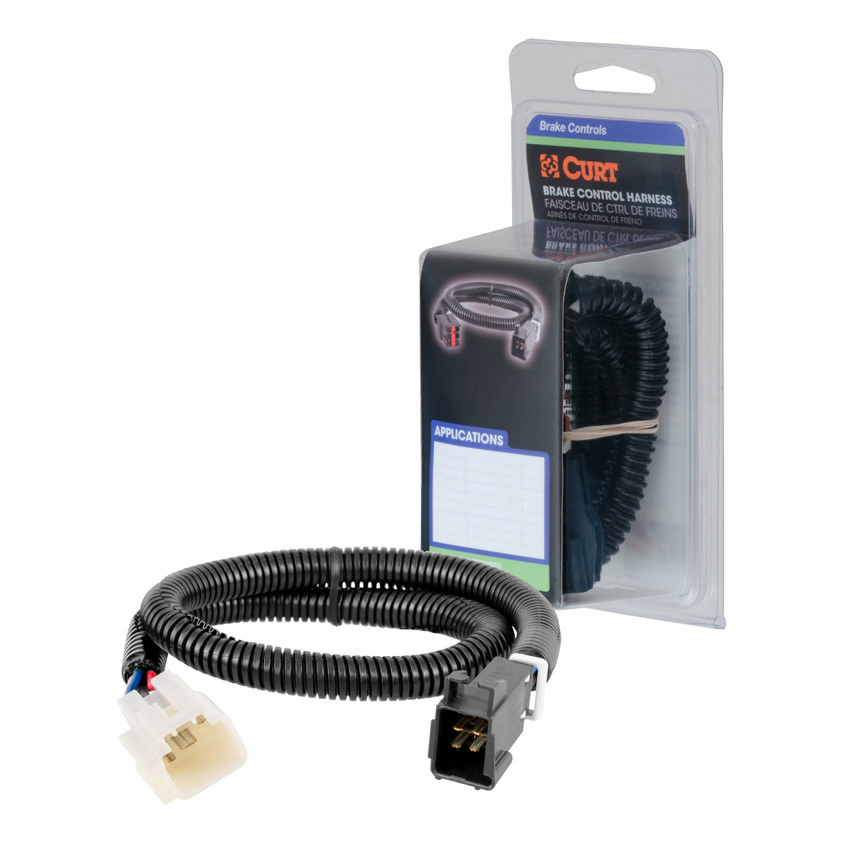 CURT 51533 Quick Plug Electric Trailer Brake Controller Wiring Harness, Select Subaru Ascent