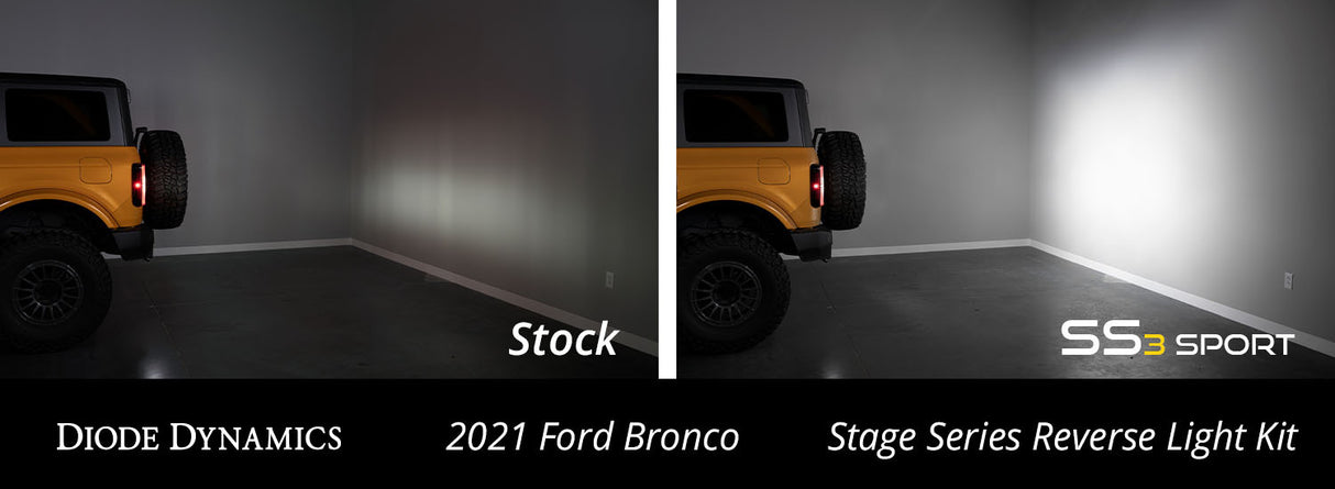 Diode Dynamics - Stage Series Reverse Light Kit for 2021-2023 Ford Bronco, C1 Sport - DD7353