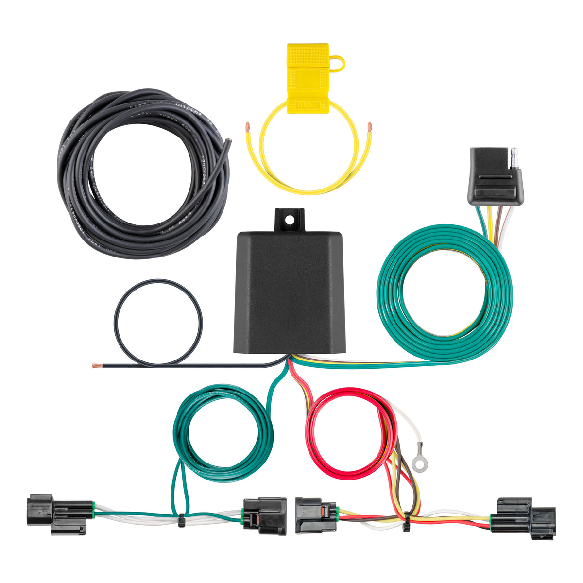 Curt - 56483 Custom Wiring Harness, 4-Way Flat Output, Select Honda HR-V - 56483