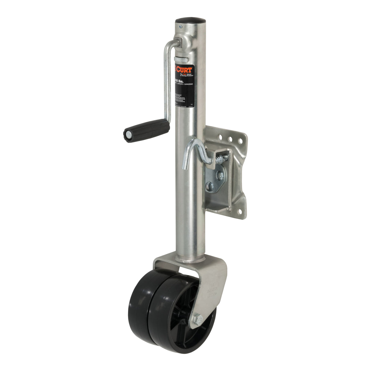 Curt - Marine Jack with Dual 6" Wheels (1,500 lbs, 10" Travel) - 28155