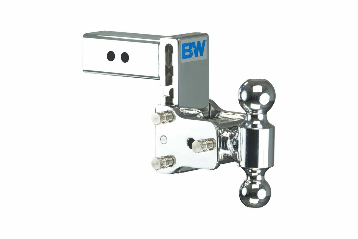 B&W Trailer Hitches - TS20037C 2.5 Model8 Chrome Tow & Stow Dual Ball