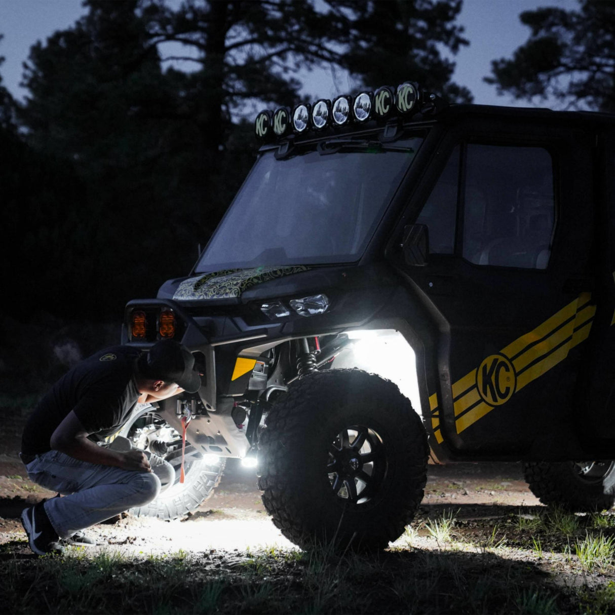 KC HiLiTES 6331 KC Two-Light Add-On Cyclone V2 Kit - Clear - 2.5 Meters Long