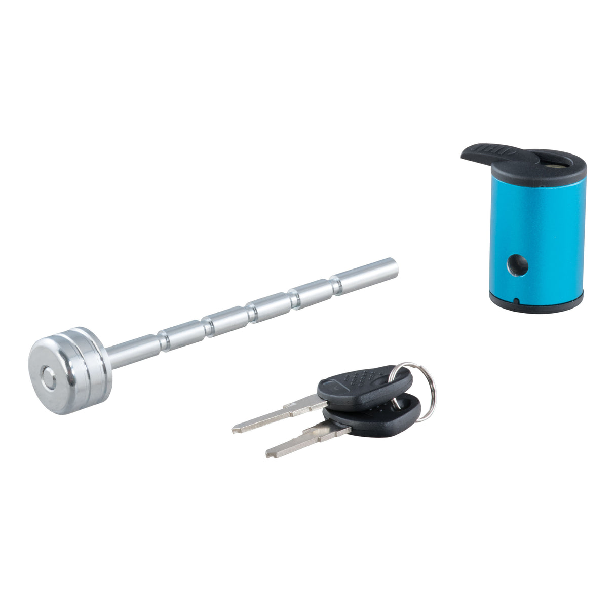 Curt - Coupler Lock (1/4" Pin, 1" to 3" Latch Span, Right-Angle, Chrome) - 23503