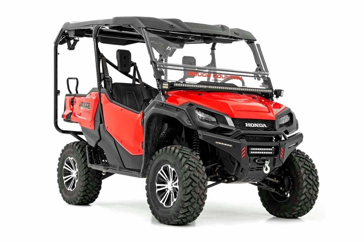 Rough Country - LED Light - Cage Mount - 2" Black Pair - Amber DRL - Honda Pioneer 1000 1000-5 - 92021