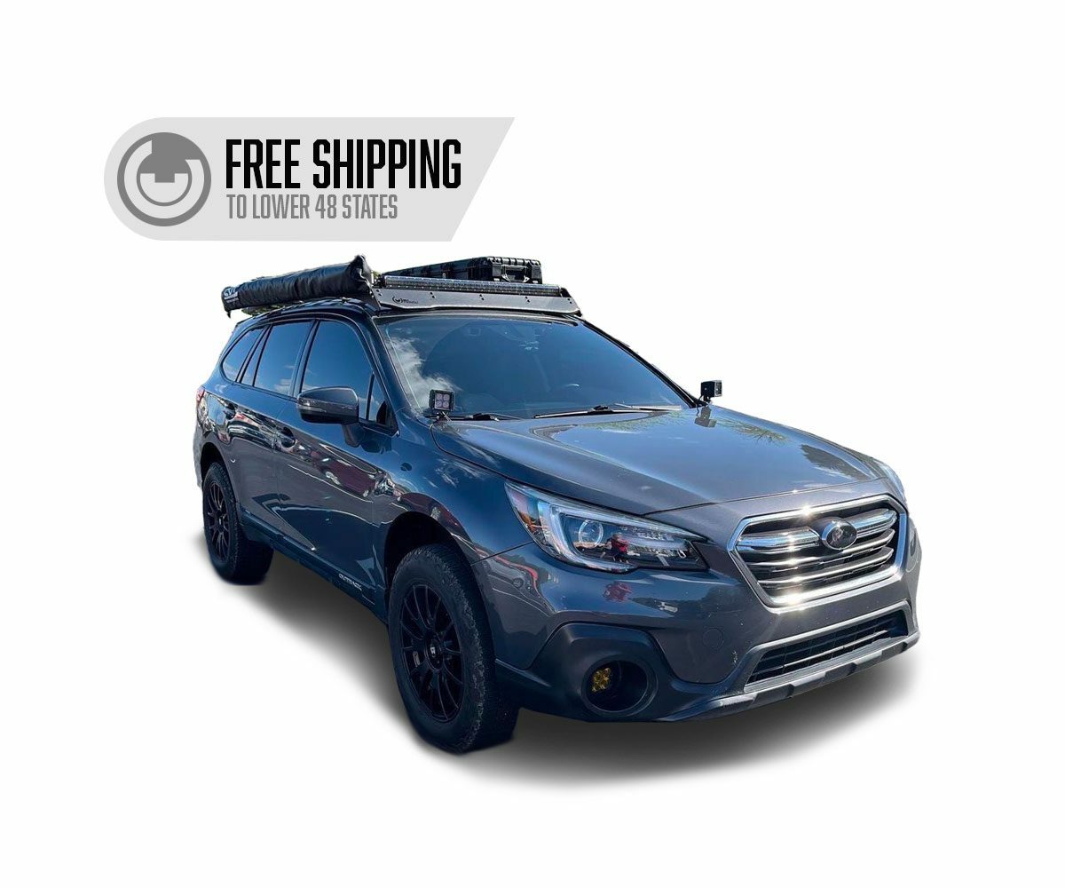 Prinsu - 5th Gen Subaru Outback Prinsu Roof Rack / Cutout for 40" Light Bars - 400-000-019-004