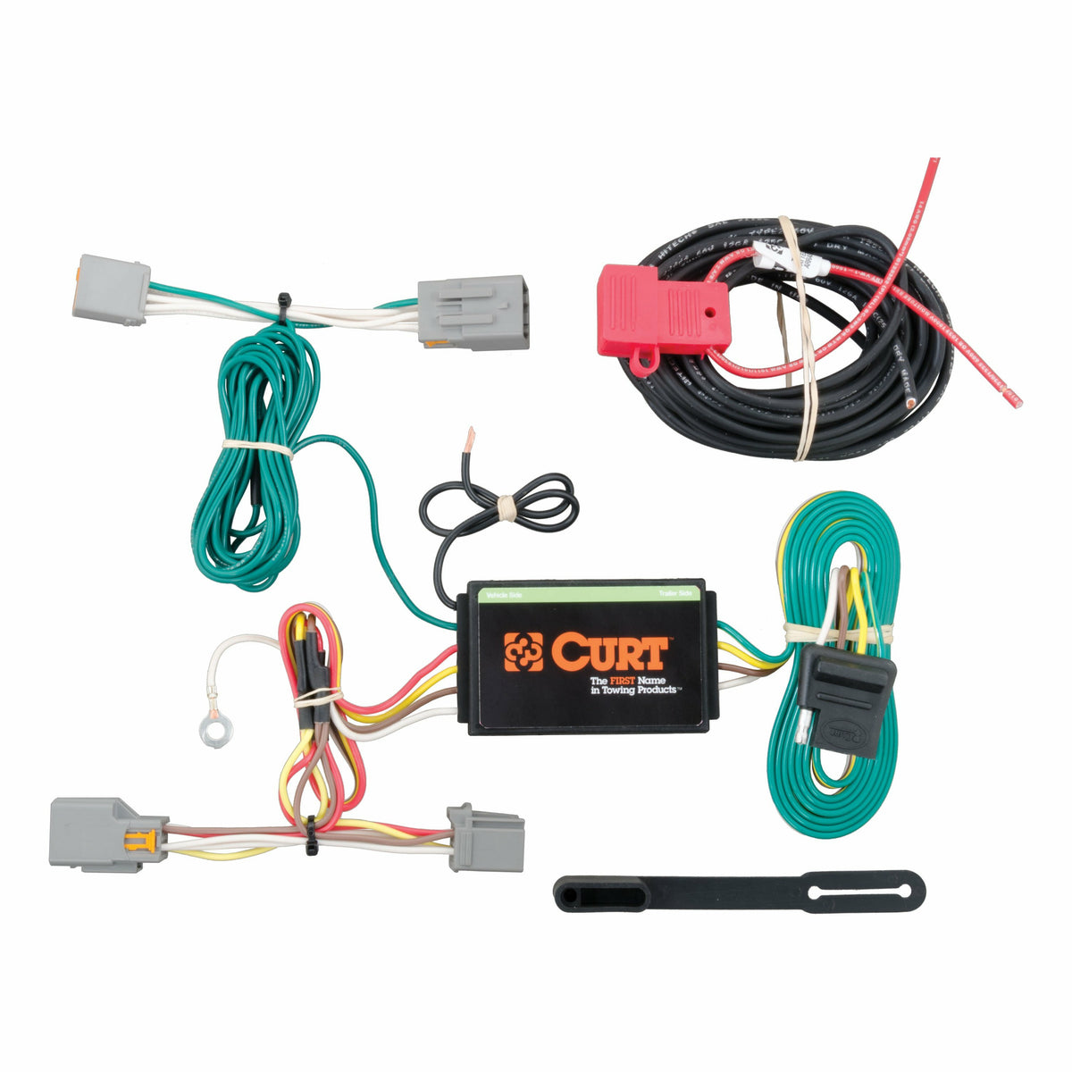 Curt - Custom Wiring Harness, 4-Way Flat Output, Select Ford Transit Connect - 56218